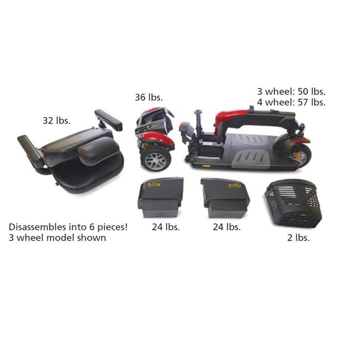 Buzzaround LX Full Size 3-Wheel Scooter