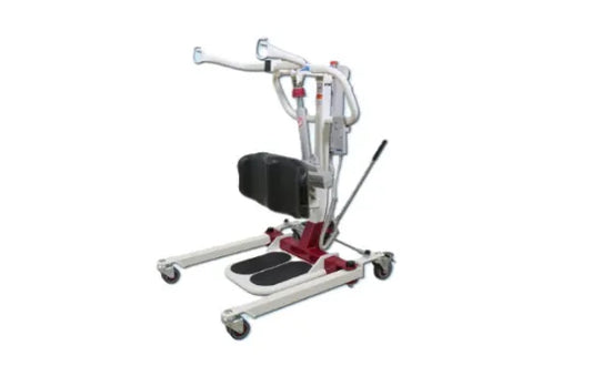 F500S Powered Sit-to-Stand Lift with Wide Non-slip Footplate and 500 lbs. Capacity from Span America