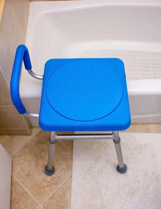 Roundabout Bathtub Transfer Seat - Blue Rotating | Swivel Seat by Platinum Health