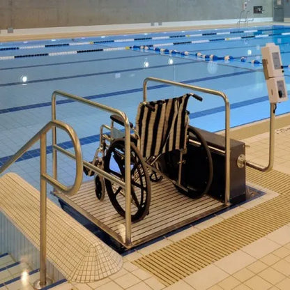 Glacier Platform ADA-Compliant Swimming Pool Lift with 600 lbs. Lifting Capacity and 48 in. Vertical Range