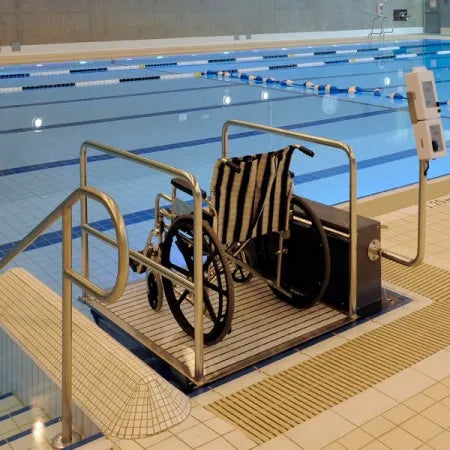 Glacier Platform ADA-Compliant Swimming Pool Lift with 600 lbs. Lifting Capacity and 48 in. Vertical Range