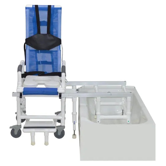 Deluxe All Purpose Tilt-in-Space Shower Transfer Chair with 300 lb. Weight Capacity and One Step Lock System