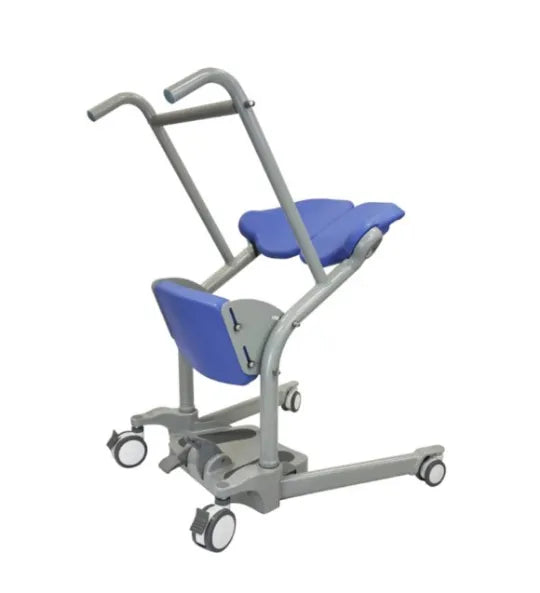 Sit to Stand Lift with Seat and Locking Wheels - 400 lbs Capacity - Ascend and Go by Mobile Patient Lift