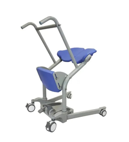 Sit to Stand Lift with Seat and Locking Wheels - 400 lbs Capacity - Ascend and Go by Mobile Patient Lift