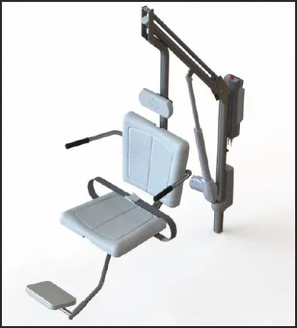 Motion Trek ADA Bariatric Pool Lift with Anchor and Lumbar Support