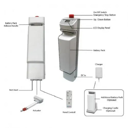 PL400EF Electric Patient Lift by Bestcare - Foldable and Portable