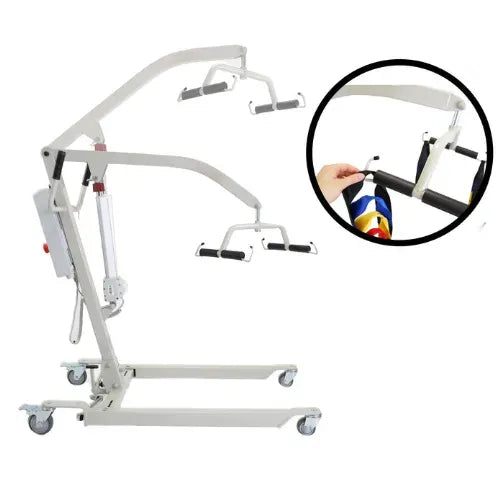 Close-up image of Electric Patient Lift with 330 Lbs Capacity for Home and Clinic Use by PEPE