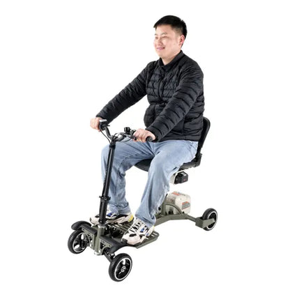 SuperHandy 4 Wheel Mobility Scooter Pro with Foldable Design and 330 lbs. Capacity