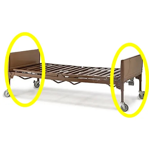 Close-up image of Invacare Bariatric Universal Bed Ends