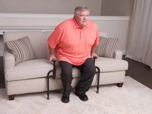 Sit-to-Stand Couch and Chair Grab Bar for Mobility Assistance