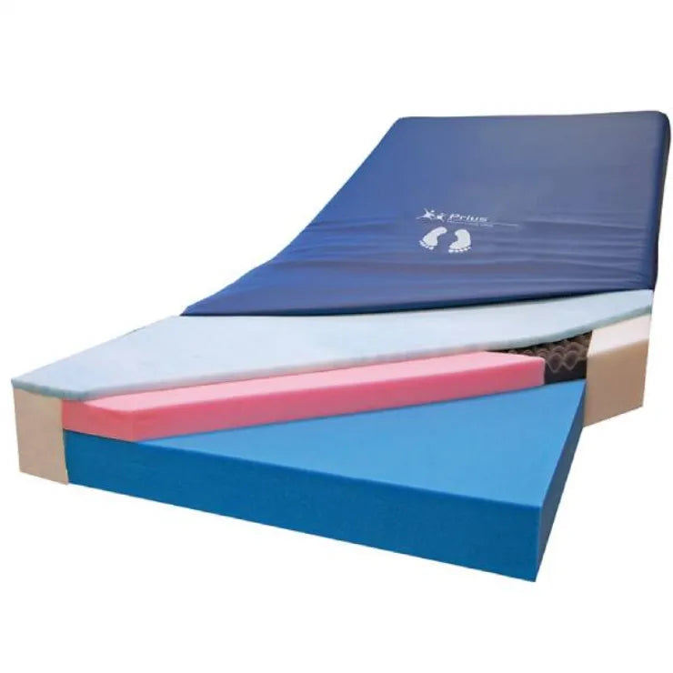 VLX Pressure Redistribution Foam Mattress - Optional Side Bolsters - Standard and Bariatric Sizes Available