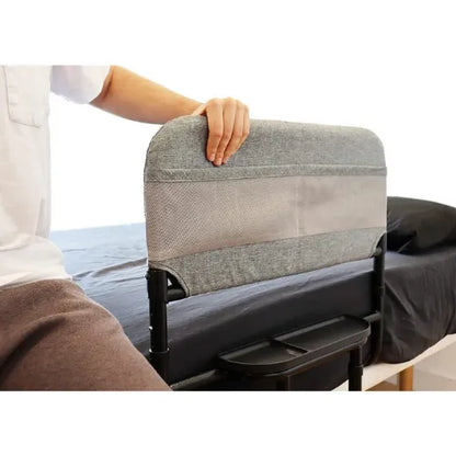 Bed Assist Rail with Fabric Cover and Adjustable Legs and Rail by KMINA