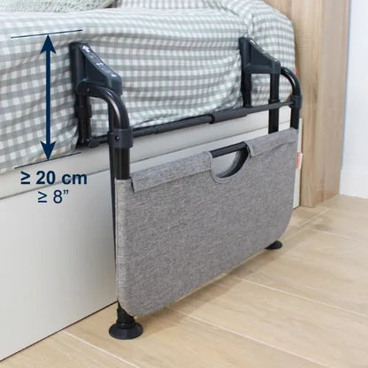 Bed Assist Rail with Legs, Adjustable and Folding with Storage Pockets by KMINA