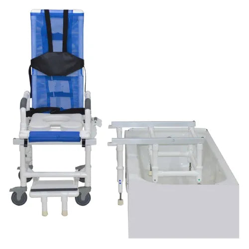 Deluxe All Purpose Tilt-in-Space Shower Transfer Chair with 300 lb. Weight Capacity and One Step Lock System