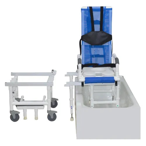 Deluxe All Purpose Tilt-in-Space Shower Transfer Chair with 300 lb. Weight Capacity and One Step Lock System