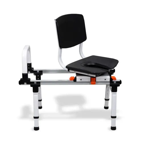 Sliding Tub Transfer Bench with Commode Seat | ShowerGlyde by SolutionBased