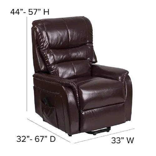 Flash Furniture Electric Power Lift Chair Recliner - Brown