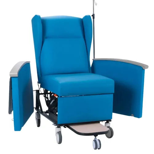 Medical Recliner Chair with Swing-Away Arms and Locking Casters | NitroCare Aura