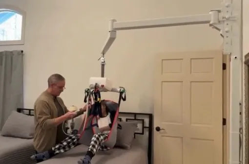 LRT Patient Transfer Lift System with Full Rotation | Fits 9 ft. to 13.5 ft. Ceilings