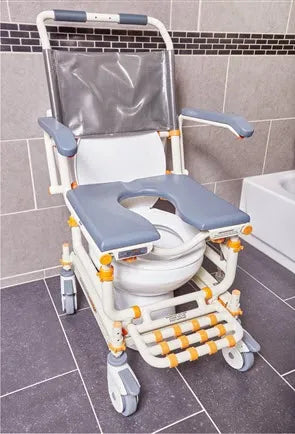 Shower Buddy Rolling Transfer | Shower | Toileting Chair with Cutout
