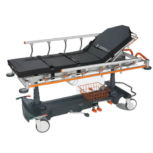 Gurney Bed Hospital Stretcher with Manual Hydraulic Lift | NitroCare Glide SD09