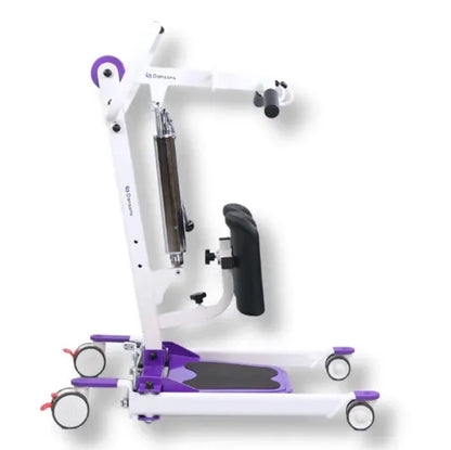Sit to Stand Lift with 350 lbs. Weight Capacity and Cushioned Knee Pads - Hydraulic Powered