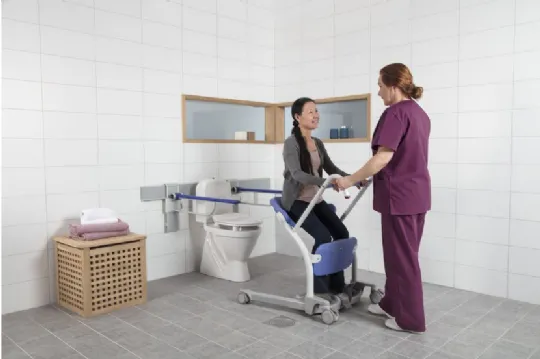 Close-up image of Sara Stedy COMPACT Patient Transfer Aid by Arjo