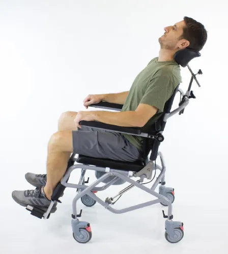 Reclining Tilt-in-Space Shower Commode Chair by Platinum Health