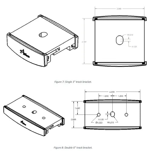 Track Pieces and Installation Parts for GoLift Ceiling Mounted Lift Systems