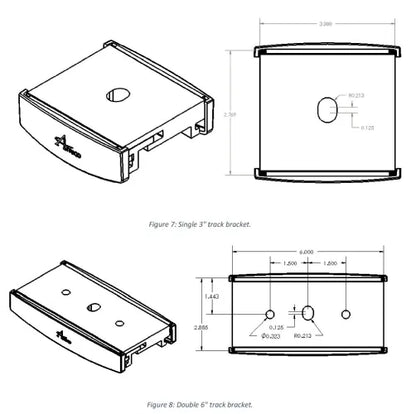 Track Pieces and Installation Parts for GoLift Ceiling Mounted Lift Systems