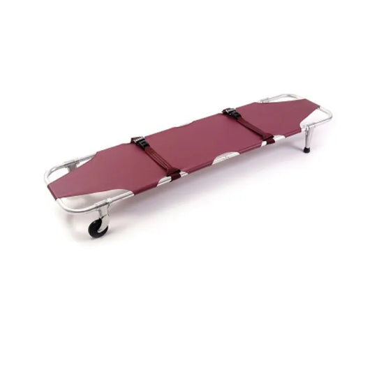 Emergency Foldable Stretcher with Wheels and Posts