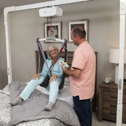Handicare Portable Overhead Lift Castor Gantry System - Free Standing and Height Adjustable Holds 600 lbs.