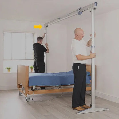 Portable Overhead Ceiling Lift Track and Lift Motor | 440 lbs with Adjustable Height Range by Mackworth