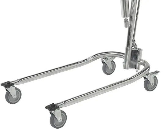 3in. Caster Set for Drive Hydraulic Deluxe Chrome-Plated Patient Lift