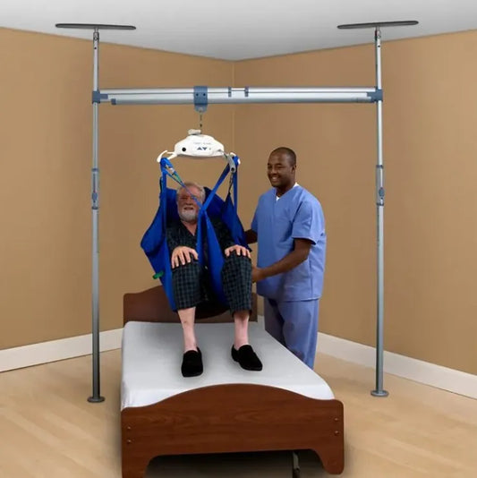Handicare Overhead Patient Lift System with Pressure Fit Posts