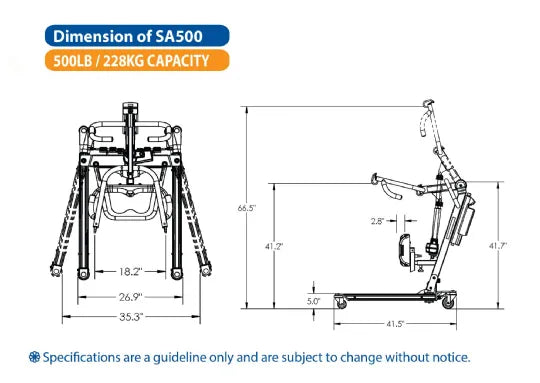 SA500 Patient Lift - ProCare BestStand Sit-To-Stand Lift by BestCare