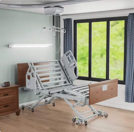 Electric Hospital Bed With Height Adjustment and Integrated Expansion Technology - SPAN ReadyWide