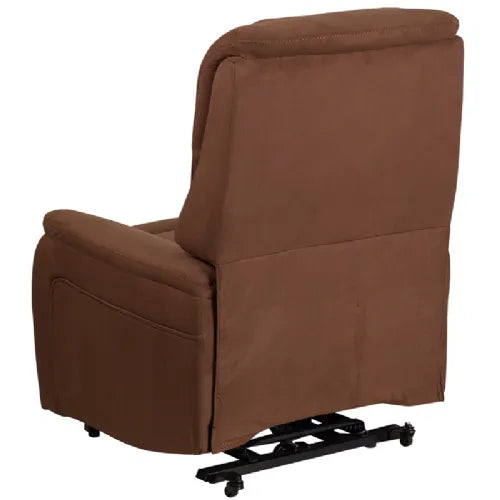 Close-up image of Flash Furniture Brown Microfiber Lift Chair Recliner