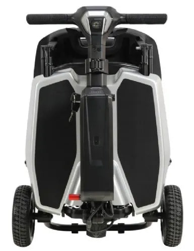 Close-up image of Super Light Flight 3 Wheel Mobility Scooter by Discover My Mobility, Ultra Lightweight, FAA Airline Approved, 265 lbs Weight Capacity