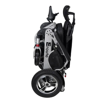 Eroute Automatic Folding Electric Wheelchair with 300 lbs. Capacity and 18 in. Wide Seat