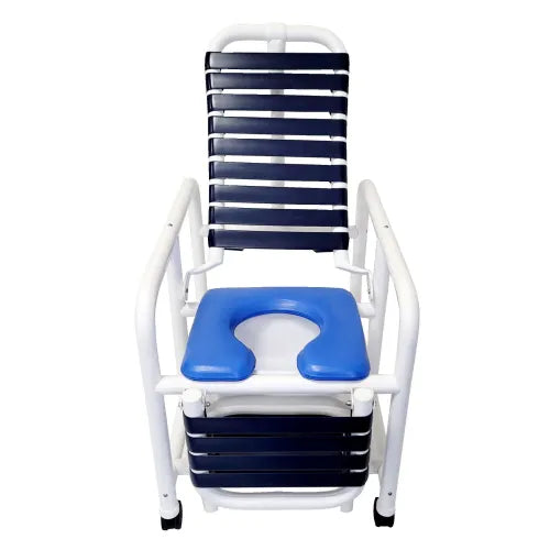 Close-up image of Reclining Mobile Shower Commode Chairs - 4 Styles by Mor-Medical
