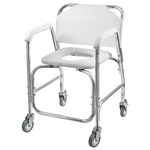 Close-up image of DMI Shower Transport Chair by HealthSmart