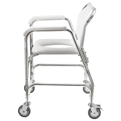 Close-up image of DMI Shower Transport Chair by HealthSmart