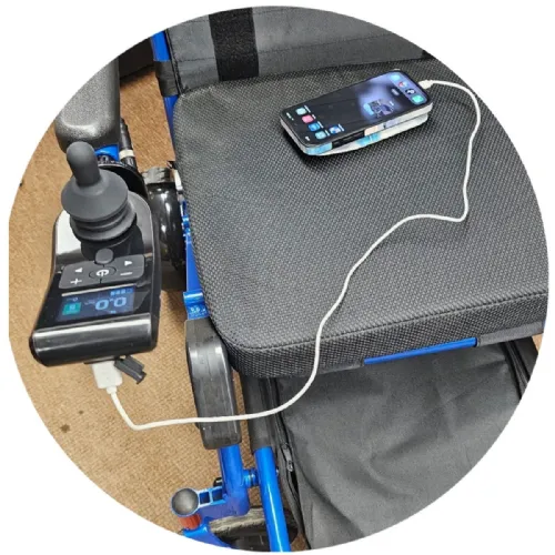 Matrix Ultra 2 Carbon Fiber Lightweight Electric Wheelchair by Discover My Mobility, Fully Assembled, Foldable, Built-In Anti-Theft System