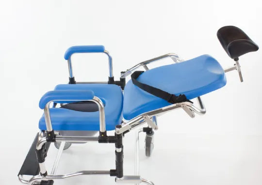 Close-up image of Platinum Health Laguna Reclining Shower Chair