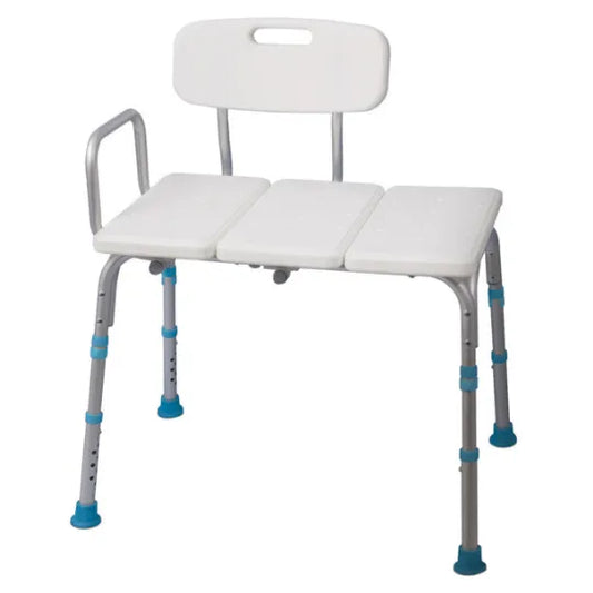 AquaSense Tub Transfer Bench with Reversible Backrest and Arm Rail
