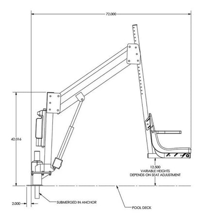 HR-350 Home Series Pool Lift
