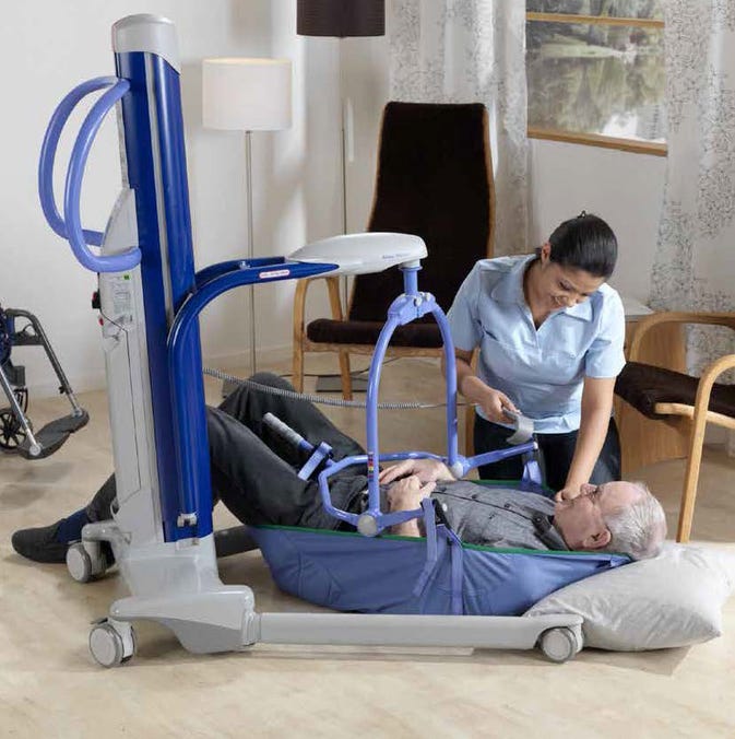 Close-up image of Eva 450 Aluminum Mobile Patient Lift