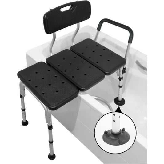 Tub Transfer Bench with Adjustable Height and 220 Lbs. Capacity by PEPE Mobility