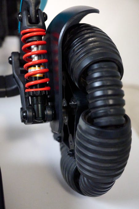Close-up image of Ally Pro Smart Travel Power Chair